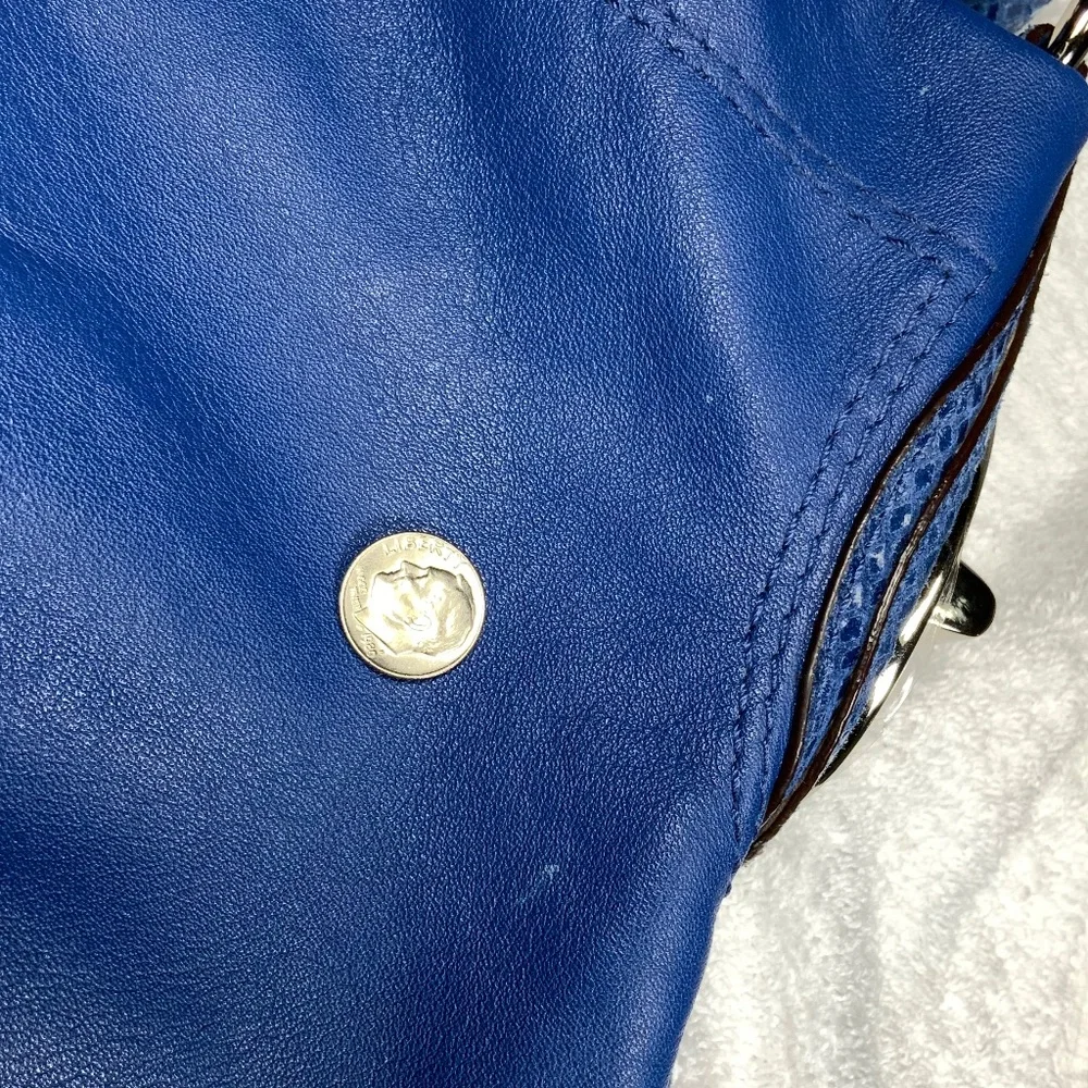 Coach Penelope Blue Leather Hobo Shoulder Bag - F16535